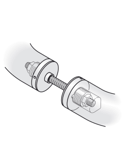 FSB Stoßgriff-Befestigung 05 0580.paarw..Griffmaß 30.TS 75-94.ER