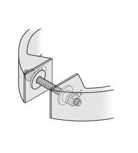 FSB Stoßgriff-Befestigung 05 0587.paarw..Griffmaß 25/35.TS 95-114.ER