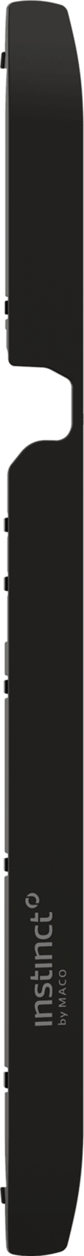 Maco  INSTINCT Verschlussabdeckung für Gehäuseform A/B Tiefschwarz RAL 9005  502111