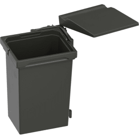 Vauth-Sagel Einbau-Abfallsammler Set. ENVI-SINGLE. 400er. 1x10 l. lavagrau