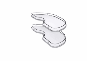 Vauth-Sagel CORNERSTONE-Maxx Tablar. 2x 500er-L. Premea. weiß chrom