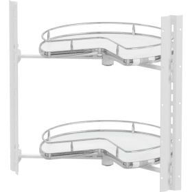 Vauth-Sagel Drehbeschlag COR-Wheel. 600x600er. 2x 3/4 Boden. Premea. weiß chrom
