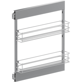 Vauth-Sagel Seitenwandauszug SUB-Side. Korbset. 2x 150er. 45°-R. Saphir. chrom