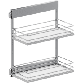 Vauth-Sagel Seitenwandauszug SUB-Side. Korbset. 2x 300er. Premea. weiß chrom