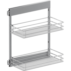 Vauth-Sagel Seitenwandauszug SUB-Side. Korbset. 2x 300er. 35°-L. Saphir. chrom
