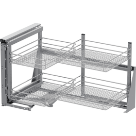 Vauth-Sagel COR-Fold. Korbset. 4x 900er. Saphir. chrom