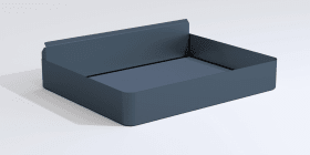 Vauth-Sagel Hochschrankauszug. TAL-Gate. Korbset. 3x 600er.Planero. lavagrau