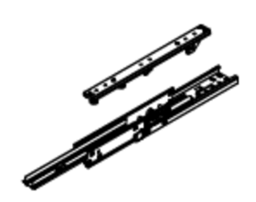 Vauth-Sagel Hochschrankauszug. TAL-Larder. Führung. silber