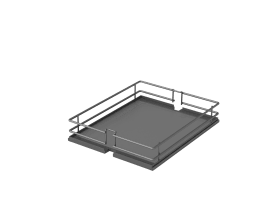 Vauth-Sagel Hochschrankauszug. TAL-Larder "Einzelkorb". 1x 400er. Premea. lavagrau
