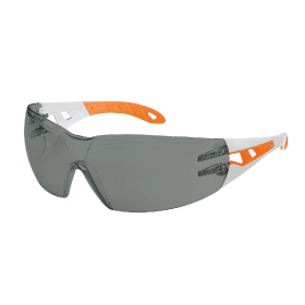 UVEX SCHUTZBRILLE PHEOS S-SV RAHMEN: WEIß/ORANGE, SCHEIBE: GRAU