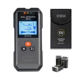 STROXX – Wanddetektor MK 10 – Ortungsgerät für Holz – Eisenmetalle – Nichteisenmetalle – Kabel  102-136