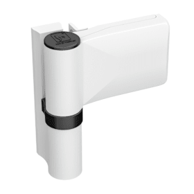 Dr. Hahn Aufschraubband KT-N 6R P475,zweiteilig,16,5-21,5,RAL 9016/weiß,Direktverschraubung,mit Aufdeckverschraubung