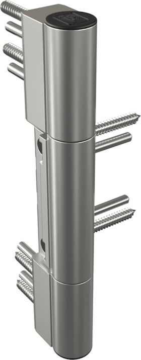 Dr. Hahn Rollenband KT-RN K771,dreiteilig,schwarz,DIN Links-Rechts,EV 1 eloxiert,Direktverschraubung