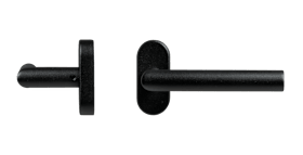 blaugelb Rahmentürdrücker 90°-Form Black Line