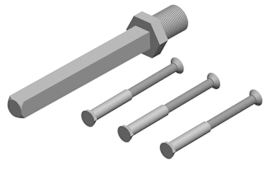 aptec Befestigungs-Set Wechsel-Garnitur M4x90, verzinkt, TS 85-98