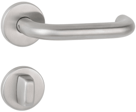 aptec Drückergarnitur BASIC 01 1801.KL/2073 KF,Ros.rd,WC/SS,8(6),ER,TS37-48