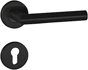 aptec Drückergarnitur BASIC 02 Klasse 3 Rosette rund PZ-Lochung 1802 KFI