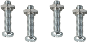 Hermat ST-Schrauben-Set, f. Selbsteinz.,SAN REMO, 9170/SAFE, M4x19mm,Inh.Schrauben 4St.