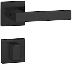 Hermat Drückergarnitur 1682.L/2011.KD,Ros.,eck.,WC/S,8(8),class.black,TS 38-42