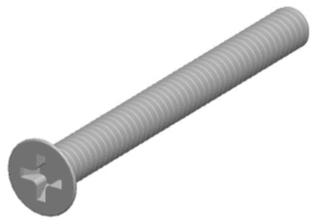 Hermat Gewindeschraube 4480.SI, M4x60 vz