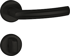 Hermat Drückergarnitur 1807/2036.K,Ros.,rd.,WC/SS,8(8),class.black,TS 38-42