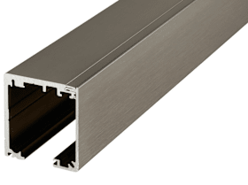 Hermat WRT-Laufprofil 4000mm, 9170, mit Abdeckprofil, schwarz