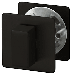 HERMAT Bad-Rosette FL mit WC-Riegel Classic Black