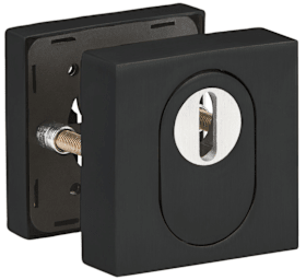 Hermat Schutzrosette 2011.KS,eckig,15mm,ZA/PZ,ähnlich RAL 9005,TS33-84