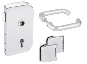 Hermat Ganzglastürschloss 6033/6315/1901,PZ,8mm,DL,F1,FlüFA