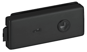 Hermat Ganzglastürschloss 6082,BB,8mm,ähnlich RAL 9005,FlüFA