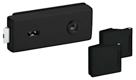 Hermat Ganzglastürschloss 6082/6325,BB,8mm,ähnlich RAL 9005,FlüFA