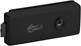 Hermat Ganzglastürschloss 6083,PZ,8mm,ähnlich RAL 9005,FlüFA