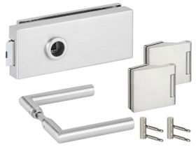 Hermat Ganzglastürschloss 6071/1802/HZ,UG,8mm,ER,FlüFA