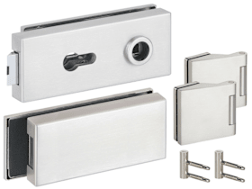 Hermat Ganzglastürschloss 6073/6325.GKP,PZ,8mm,ER-Optik,FlüFA