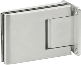 HERMAT Pendeltürband Glastür 6857 G-W, 2-teilig, 8-12 mm Glas, Edelstahl matt