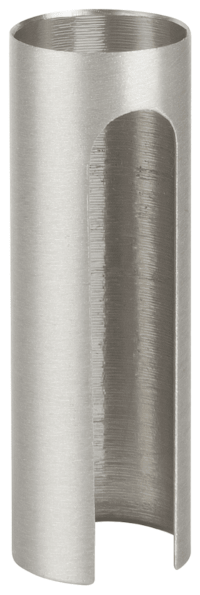 HERMAT Überschubhülse für Glastürband, Aluminium Ø15 mm, classic black matt