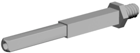 Hermat Rollenwechselstift 4206, M12, 8/10x140mm verzinkt