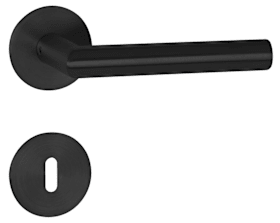 Hermat Drückergarnitur 1802/2636,Ros.,rd.,BB,8,class.black,TS 37-47