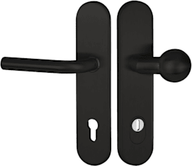 HERMAT Schutz-Wechselgarnitur 1803 BASIC mit Langschild 2089 KSH und Knopf 3126 Classic Black