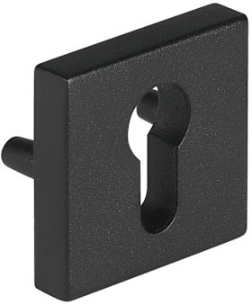 Hermat Schutzrosette 2011 S,eckig,11mm/PZ,cl.bl. strukt.