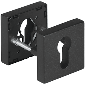 Hermat Schutzrosette 2011 KS/2411 S,eckig,15mm,ZA/PZ,cl.bl. strukt.,TS33-84