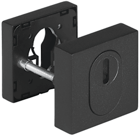 Hermat Schutzrosette 2011 S/2411 S,eckig,11mm/PZ,cl.bl. strukt.,TS34-91