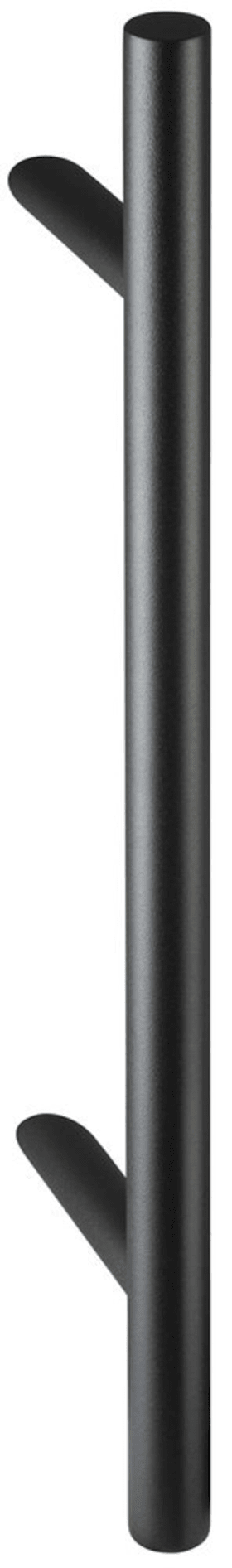 HERMAT Stoßgriff Ø 30 mm Länge 1000 mm Befestigungsabstand 800 mm classic black strukturiert