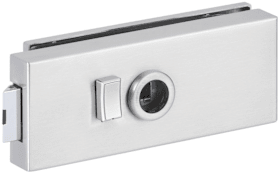 Hermat Ganzglastürschloss 6076F,WC/SS,8mm,ER,FlüFA