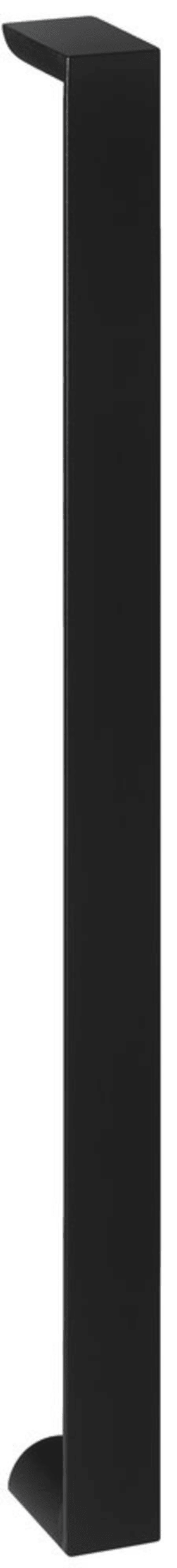 HERMAT Stoßgriff Profil 40x20 mm halbrund classic black Länge 2020 mm verdeckt verschraubt