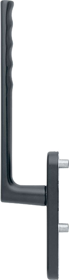 HOPPE HS-Handhebelgarnitur, Hamburg HS-0700/431N-AS, außen, PZ,ALU,schwarz matt