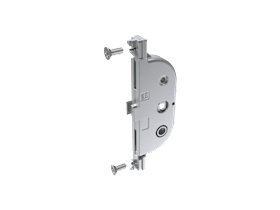 Siegenia Drehkipp- Einlassgetriebe, Dornmaß 25mm, Set, Stahl edelstahloptik galvanisiert