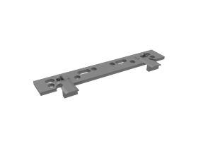 SIEGENIA-AUBI U-Platte Edelstahl 110 mm für Drehkippbeschläge K50