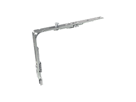SIEGENIA-AUBI Eckumlenkung Titan VSO/K+ DF Stahl, 1 Rollzapfen, galvanisiert, edelstahloptik