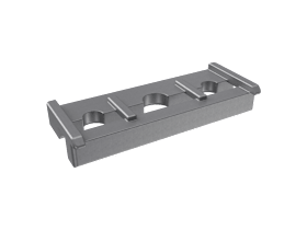 SIEGENIA-AUBI Unterlegplatte RB/FPS A4580 Edelstahl-Silber K100